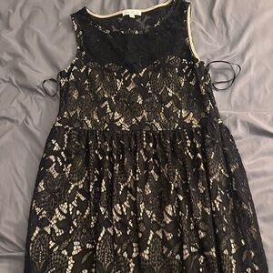 Love Fire Black Lace Dress